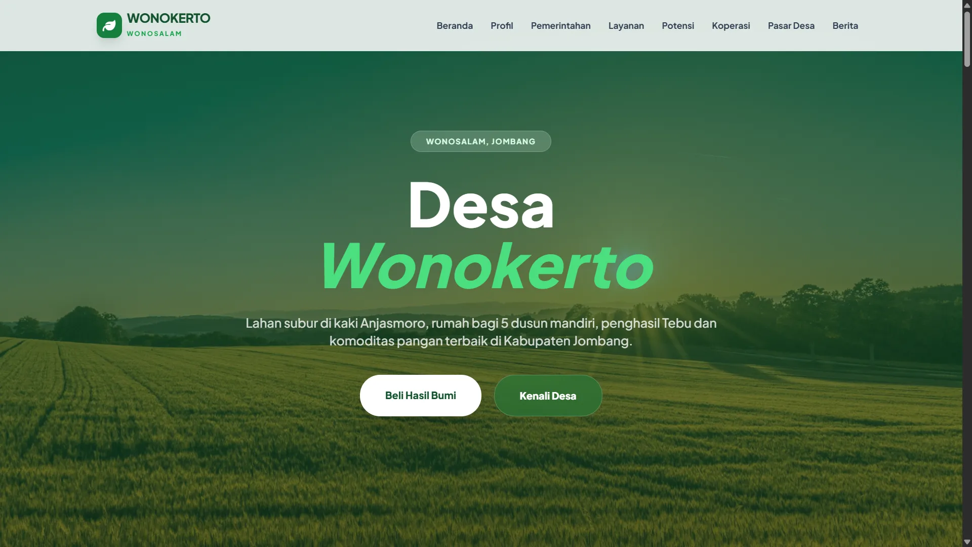 Website Desa Wonokerto